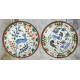 सजावट ❦ Hand Painted Turkish Forest Wall Plates ❦ 22 { set of 2 }